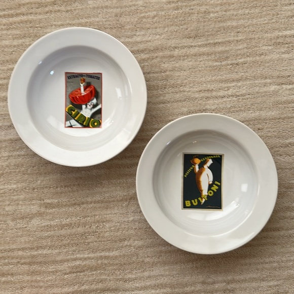 POTTERY BARN 10" PASTA BOWL VINTAGE PASTA "PASTINA GLUTINATA BUITONI" Posters - Picture 9 of 9